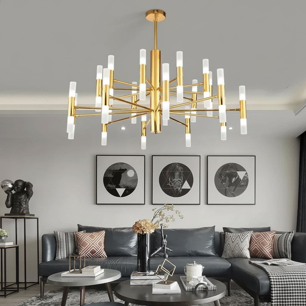 Plafonnier Branches Dorées LED - Gaya