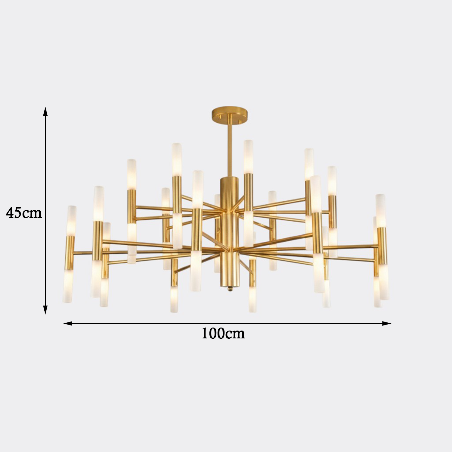 Plafonnier Branches Dorées LED - Gaya